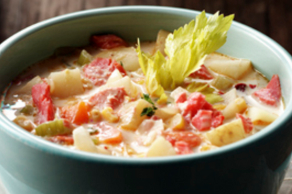 Alaska Smoked Salmon and Chipotle Chowder