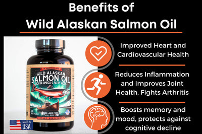 Benefits of Kwee-Jack Fish Co. wild Alaskan salmon oil supplements.