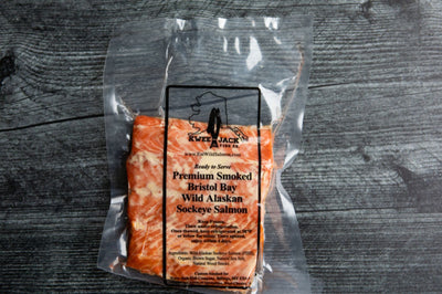 KWEE-JACK TRADITIONAL HOT SMOKED SALMON IN VACUUM SEAL.