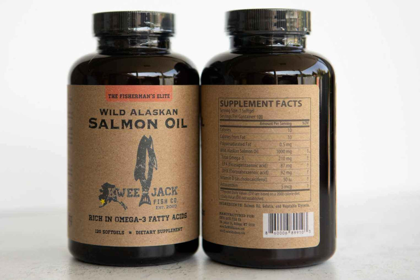 Wild Alaskan Salmon Oil Omega-3 Supplement (Glendive)